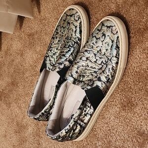 Lanvin Metallic Multicollor Jacquard Sneakers